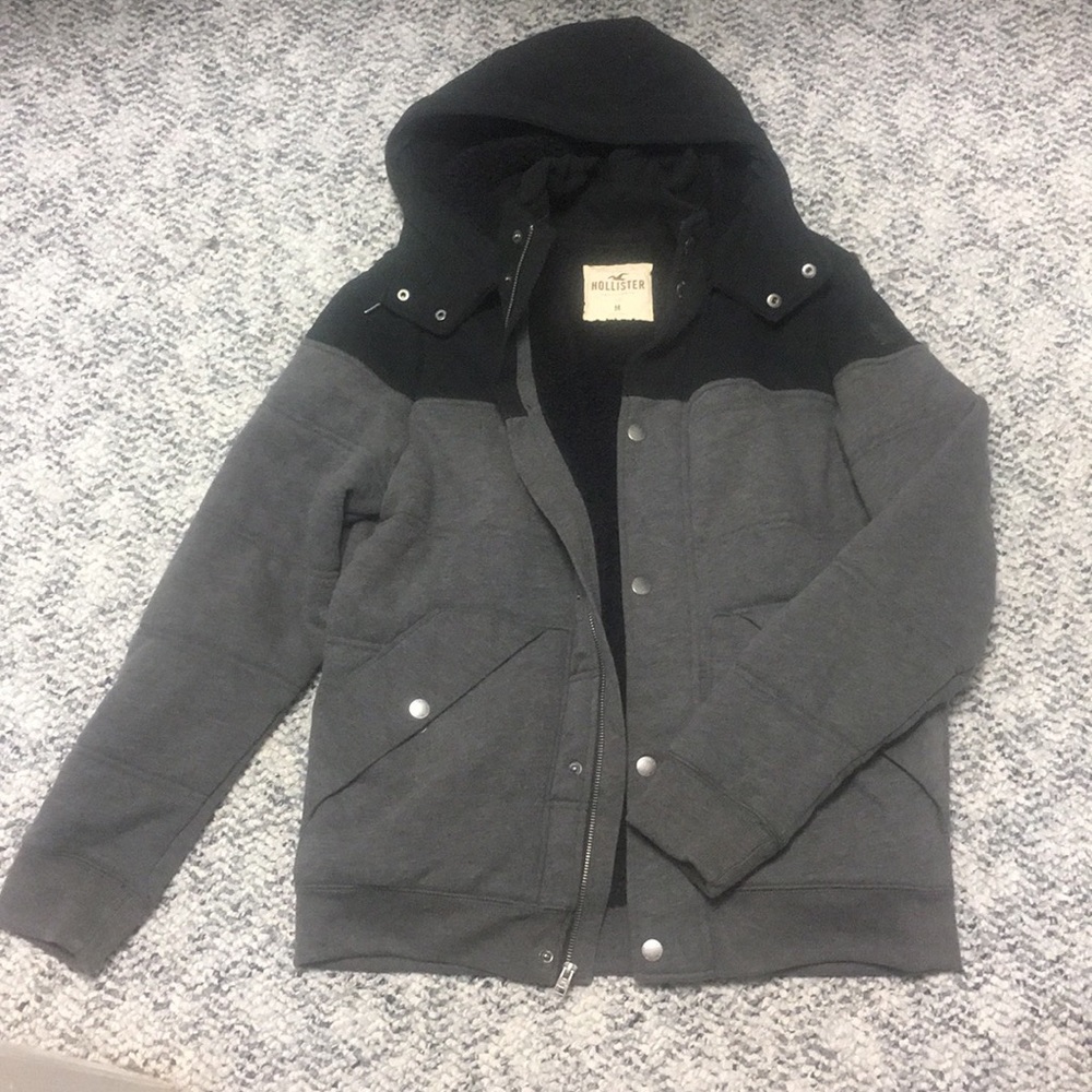 Hollister Sherpa Lined Winter Jacket